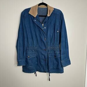 Vintage Calvin Klein Denim‎ X Corduroy Work Chore Jacket